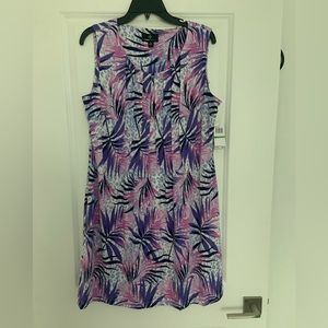 NWT Ronni Nicole Purple Print Dress Size L